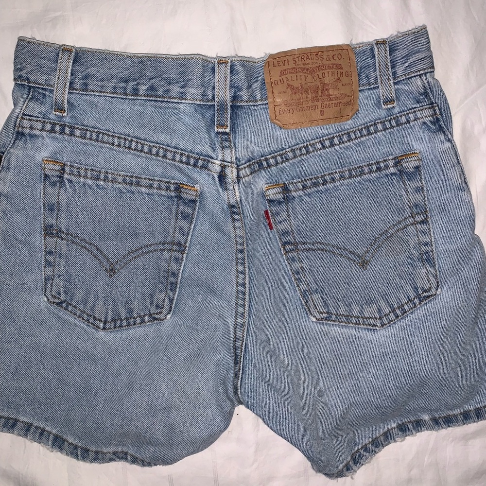 Levi Light-washed Jean Shorts
